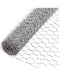 Myra 36/15 Inch Chicken Poultry Wire Garden Fencing Iron Net Anti Bird | Netting Uv Stablized (Silver)