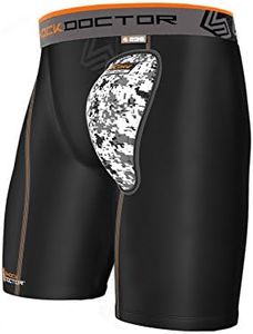 Shock Doctor Adult 236 Compression Short Soft Cup, 236-01-35, Black, Adult/X-Large