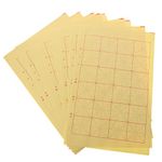 Healifty 150 Sheets Chinese Calligraphy Paper Ink Writing Grid Rice Paper for Chinese Calligraphy Brush Writing Sumi Set