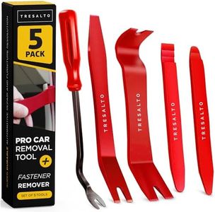 Auto Trim Removal Tool Kit (No Scratch Plastic Pry Kit), Door Panel Removal Tool, Car Clips, Push Rivets, Molding, Dashboards, Interior Trim Tools, Red