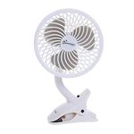 Dreambaby Caged Deluxe EZY-Fit Clip On Fan, White