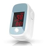 Pulse Oximeter Fingertip, Blood Oxygen Saturation Monitor High Precision Spo2 and Pulse Rate Reading Oxygen Meter, Portable Oximeter with Batteries and Lanyard