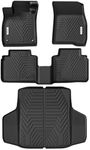 YITAMOTOR All Weather Floor Mats for Honda Accord 2023 2024 & Honda Accord Hybrid TPE Floor Liner for Honda Accord Accessories, 1st, 2nd Row and Cargo Liners Full Set, Black