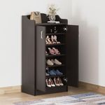 Wakefit Shoe Rack for Home | 1 Year Warranty | Shoe Rack Wooden, Wooden Shoe Rack, Shoe Rack with Door, Shoe Cabinet, Diwali Gifts, Engineered Wood 2 Door (Mrope - Wenge)