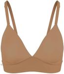 Harper Wilde Bliss Triangle Bralette – Ultra-Soft, Lightweight Bralette for Women with No Cups, No Wires, No Padding 4X Large, Tan