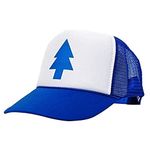 QOHNK Unisex Women Men Blue Tree Dipper Gravity Falls Cartoon Mesh Hat Cap Trucker Baseball Hat