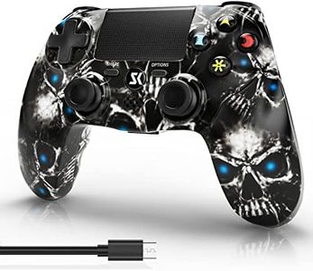 Wireless Controller for PS4, Controller for Sony PlayStation 4, Double Shock 6-Axis Motion Sensor, Sensitive Touch Pad, Built-in Speaker & Stereo Headphone Jack, Compatible with PlayStation 4/Pro/Slim