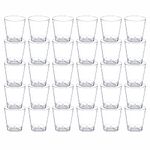 AHAD Disposable Shot Glasses Multi Use Plastic Cups Crystal Clear Hard Sampling Sturdy and Durable Shatterproof Ideal For Parties Outdoor Events Travel BBQ Most Celebrations 30ml (Pack of 30)