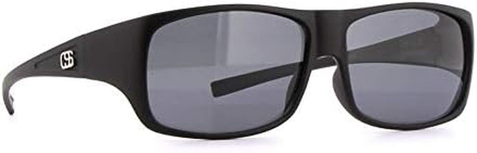 Overspex Over-the-Top Sunglasses - QUADRO Fitover Sunglasses for Prescription Eyewear (Raven, Smoke)