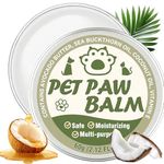 Yeardera Dog Paw Balm & Nose Balm, Lick-Safe & Moisturizing | All-Natural Moisturizer & Soother for Dry | Deep Repair for Dry, Cracked Paws | Horse Hoof and Joint Care Friendly (60g)