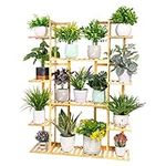 unho Bamboo Tiered Plant Stand, Lar