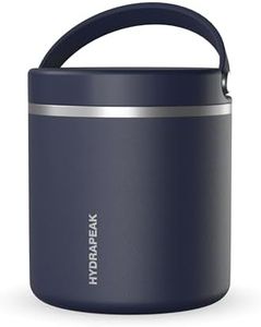 Hydrapeak 25oz Stainless Steel Vacuum Insulated Thermos Food Jar | Thermos for Hot Food and Cold Food, Wide Mouth Leak-Proof Soup Thermos for Adults, 10 Hours Hot and 16 Hours Cold (Navy)