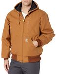 Carhartt Men's Loose Fit Firm Duck Insulated Flannel-Lined Active Jacket, Carhartt Brown, Medium