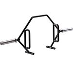 RIP X Olympic Open Trap Hex Deadlift Bar with Rotating Barbell Sleeves and Easy Loading