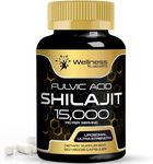 Shilajit Pure Himalayan Organic Capsules 120 Count - 15,000mg - Shilajit Supplement, Shilajit for Men & Women with Naturally Occuring Fulvic Acid - Himalayan Shilajit Capsules Dietary Supplement