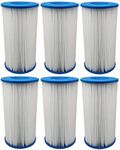 AquaHouse AH-PTA replacement for Size III and Type A filter cartridge for swimming pool filter pumps (6 Pack)