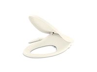 Kohler K-5724-96 Puretide Elongated Manual Bidet Toilet Seat, Biscuit with Quiet-Close Lid and Seat, Adjustable Spray Pressure and Position, Self-Cleaning Wand
