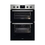 Zanussi Series 20 Electric Built In Double Oven ZKHNL3X1, 66 L Capacity, 59,4 cm, Fan Controlled Defrosting, Self-Cleaning With Clean Enamel, LED display, Stainless Steel