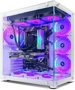 INFOMAX | PC Gamer, Ordinateur de Bureau, PC Gaming - Processeur Intel Core i7-12700KF • NVIDIA RTX 5060 Ti 16 GO • RAM DDR4 32 GO RGB• SSD 1 to • WiFi • BOÎTIER ARGB 9 VENTILOS • Watercooling