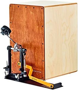 Hands Free Percussion - Stomp Box Cajon Bundle Incl. Cajon, Left-Foot Pedal Plus 2 x Bags