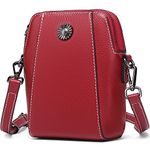 ENONEO Women Crossbody Phone Bag Clutch Wallet Leather Mobile Phone Purse Multi-compartments Phone Holder