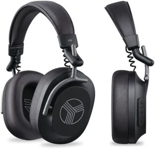 TREBLAB U5 Active Noise Cancelling Headphones Over-Ear, Wireless Bluetooth 5.3 Headphones with Mic, 65-Hr Battery, Hybrid ANC, Multipoint, Deep Bass, IPX4, Foldable for Travel, Work, Commute, Gym