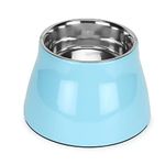 BASIL Pet Elevated Food Bowl for Dogs & Cats (Blue)