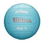 WILSON AVP Soft Play Volleyball - Official Size, Blue