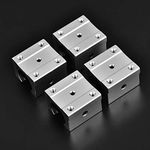 4Pcs SBR16UU 16mm Aluminum Linear Bearings CNC Parts Open Linear Motion Ball Bearings Slide Block for Silent, High-speed, Precise Equipment