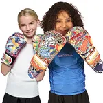 Sanabul Sticker Bomb Kids Boxing Gloves Children & Youth Boxing MMA and Kickboxing Gloves - 70's, 8 OZ