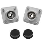 Front Wheel Hub Kit Bearings Seals 2Pcs Replacement for 1982-2002 Models Club Car DS Golf Cart Replace# 1011892