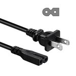 [UL Listed] 6FT Power Cord Compatible with Vizio TV D40-D1 D24-D1 D32f-E1 D32H-C0 D32H-D1 D32hn-D0 D32hn-D1 D32X-D1 D39H-D0 D40U-D1 D43-C1 D43-D1 D48-D0 D50-D1 D50U-D1 D55U-D1 Power Cord Replacement