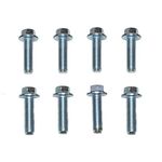 A-Team Performance - 4L60e Transmission to LS Engine Bell Housing Bolts Small Engine Car Kit - Compatible with GM Parts Automatic and Manual Small Block LS LT LS1 LS2 T56 4L60 551652 Silver Set of 8