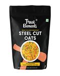 True Elements Steel Cut Oats 1kg - Steel Cut Oats for Weight Management | Sugar Free Oats | Healthy Breakfast | 100% Wholegrain | Diabetic Friendly Oats | Breakfast Cereal