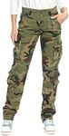 OCHENTA Womens Cotton Stretch Camo 