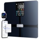 RENPHO Scales for Body Weight with Large VA Display, Smart Weighing Scales with App Fitness Tracking, High Precision Bathroom Scales, Body Fat, BMI, Multi-User, Elis 2X