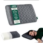 The White Willow Memory Foam Pillow for Neck & Shoulder Pain Relief-Orthopedic Cervical Pillow for Sleeping-Big Size Pillow-Thick Pillow for Back & Side Sleeper-Medium Firm-XXL King Size-5" H-Grey