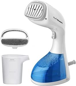 PurSteam 1400-Watt Steamer for Clothes, Wrinkle Remover, Fast Heat-up, Large Detachable Water Tank, Exact Measure Filler Cup and 2 in 1 Brush Included