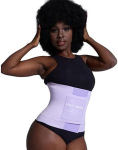 Sculpt Snatch Hourglass Waist Trainer for Women–Adjustable Sweat Band for Stomach, Tummy Control&Workout Waist Trimmer(PURPLE,6XL)