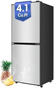 rosmena Small Refrigerator with Freezer, 4.1 Cu.Ft. Compact Mini Refrigerator with Freezer on bottom, large mini fridge for Apartment, Dorm, Office, Family, Basement, Garage