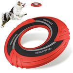 SKIPDAWG Funny Interactive Dog Toys for Boredom, Tug Toy for Dogs Outdoor, Dog Flying Disc Floats in Water, Pet Toys for Dogs Exercise Safe Light TPR/Nylon Fabric, Diameter 9 Inches