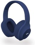 Nokia Wireless Bluetooth 5.0 On-Ear Headphones, Pair Two Devices Simultaneously Studio Headphone, aptX Low Latency 41 Hours Comfortable Wired Built-in Microphone Headsets for iPhone, E1200 Blue