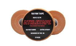 Athletape Athlete tape - Zinc Oxide Tape - Tan Blister tape - 3 Pack - 5cm x 13.7m - Blister Prevention Tape - Professional Grade Tan Strapping Tape - Extra Strong Rayon Rigid Tape