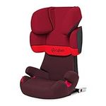 Cybex Silver Solution X-Fix Child's Car Seat, High Back Booster, with Reclining Headrest, For Cars with and without ISOFIX, Group 2/3 (15-36 kg), From approx. 3 to 12 Years, Rumba Red