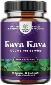 Kava Kava Root Extract Supplement 1000mg - Fast Acting Herbal Support with Kavalactones for Balanced Mood - Relax Calming Capsules for Stress Relief & Better Sleep - (30 Servings)