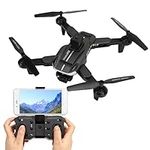 K8 Drone with WiFi Camera, Foldable FPV RC Quadcopter with Camera, Mini Drone for Kids, Foldable WiFi FPV Live Video Drones for Adults Beginners, 360° Flips, Gifts