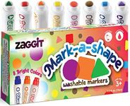 Shape Dot Markers | Different Shape Daubers | 8-pack Washable Dot Markers for Toddlers | Kids Dot Art | Toddler Arts and Crafts | Paint Dotters for Kids, | Bingo Markers | Dot Markers | Dot Art