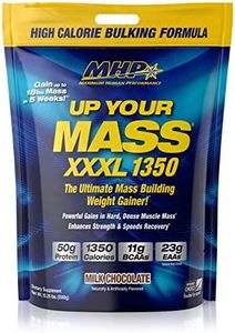 MHP UYM XXXL 1350 Mass Building Weight Gainer, Muscle Mass Gains, w/50g Protein, High Calories, 11g BCAAs, Leucine, Milk Chocolate, 16 Servings