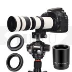 JINTU 420-1600mm f/8.3 HD Manual Telephoto Zoom Lens for Canon Nikon SLR Cameras 4000D 2000D T7 T7i T6 T6i T5 T5i 80D 77D 650D 70D 60D 50D 5D D5600 D5500 D3100 D3200 D3300 D3400 D90 D5200 D7500