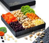 Holiday Dried Fruit and Nuts Gift Baskets for Families, Family Gifts for All Chr